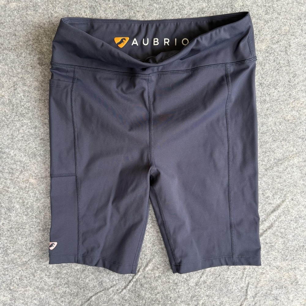 Aubrion Riding‎ Shorts Womens Medium Navy Blue Pocket Stretch Equestrian